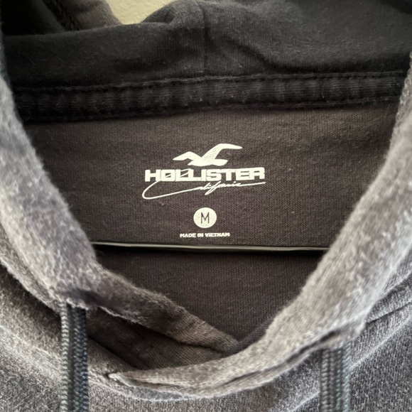 Hollister Dark Hoodie with Neon Highlights - Picture 2 of 3